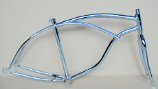 chrome color 26"woman beach cruiser bike frame